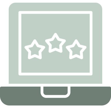 Bilgisayar monitörü simgesi. Basit tasarım. vektör illüstrasyonu