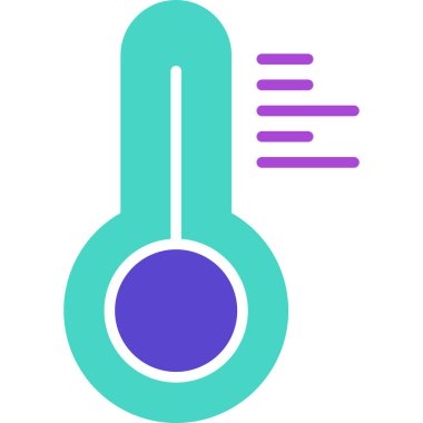 Sıcaklık. Web simgesi basit illüstrasyon