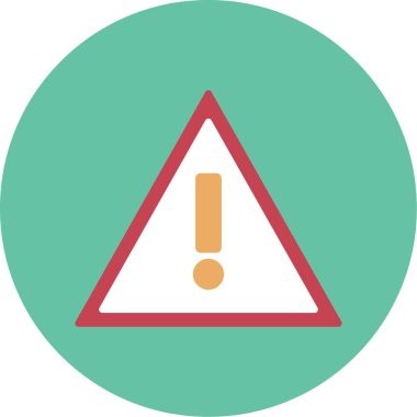 Dikkat uyarı işareti illüstrasyon vektör