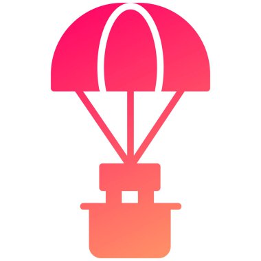 Modern balon simgesinin vektör çizimi