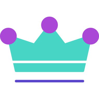 taç simgesi vektör illüstrasyonu