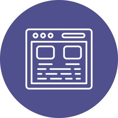 vektör lcd simgesi illüstrasyonu