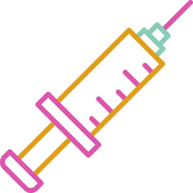 Aşı ringini. Web simgesi basit illüstrasyon