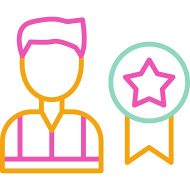 yıldız simgesi, vektör çizimi