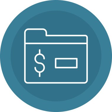 Dolar simgesi vektör illüstrasyonu