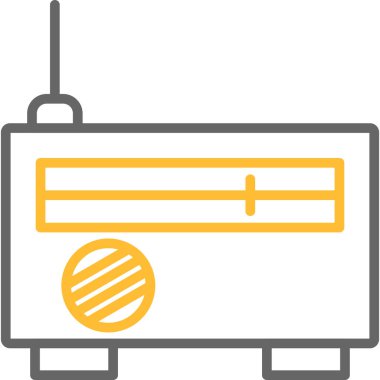 radyo simgesi vektör illüstrasyonu