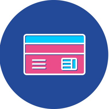 Kart. Web simgesi vektör illüstrasyonu