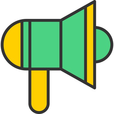 Hoparlör simgesi, vektör illüstrasyonu