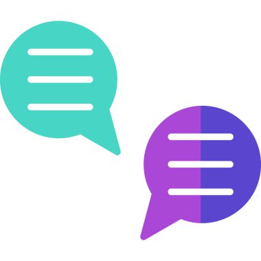 konuşma kabarcığı vektör çizimi