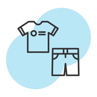 Gömlek. Web basit simgesi illüstrasyonu.