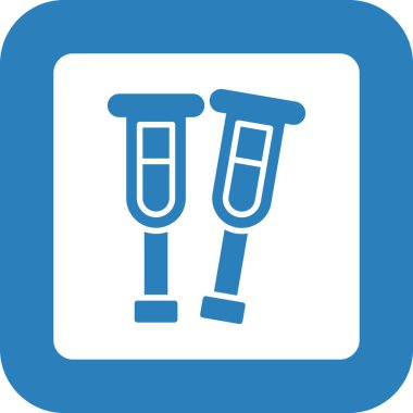 test tüpleri simgesi, basit tasarım illüstrasyonu