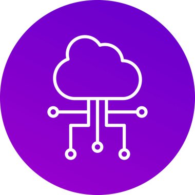 vektör bulut bilgi işlem simgesi