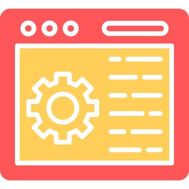 iş yönetimi dairesi simgesi düz stil