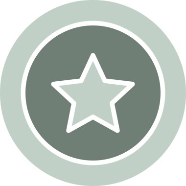 yıldız simgesi vektör illüstrasyonu