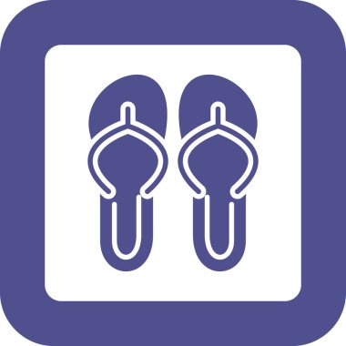 Terlik simge vektör çizim