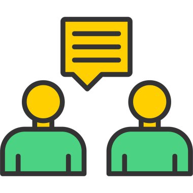 sohbet web simgesi basit tasarımı