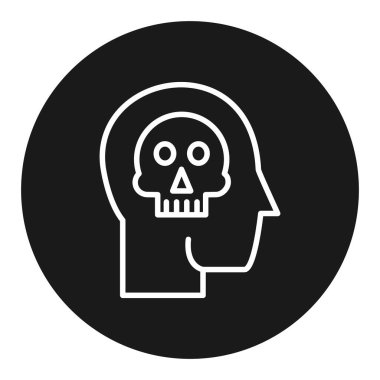 Kurukafa simgesi vektör illüstrasyonu