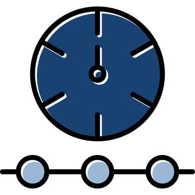 Beyaz arkaplanda saat simgesi izole edildi