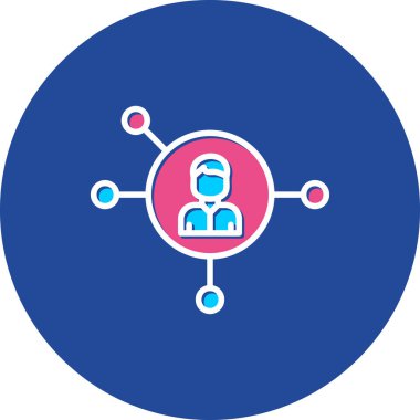 avatar. Web simgesi basit illüstrasyon