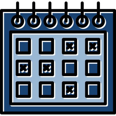 Takvim simgesi, basit resimleme