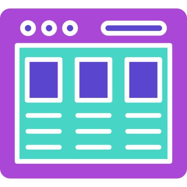 Takvim web simgesi, basit vektör illüstrasyonu