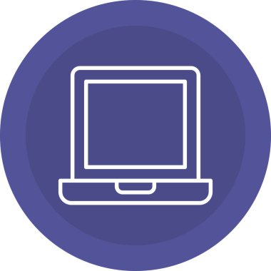 Bilgisayar. Web simgesi basit illüstrasyon