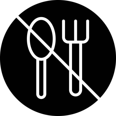 Bir restoran simgesinin vektör illüstrasyonu