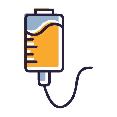 dolgu simgesi vektör illüstrasyon tasarımı olan pil