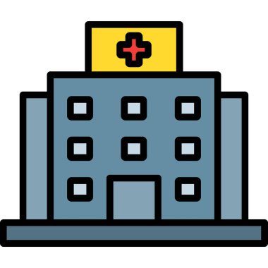 Hastane Simgesi Vektör İllüstrasyonu