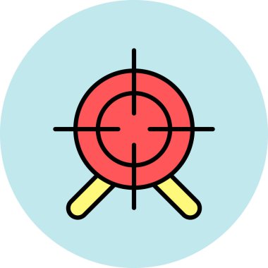 hedef simge vektör illüstrasyonu