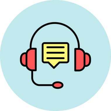 Mesaj var. Web simgesi basit illüstrasyon