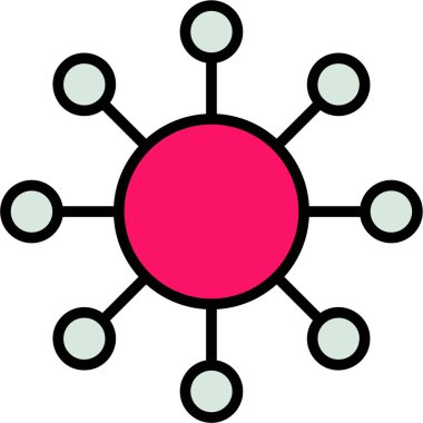 şebeke. Web simgesi basit illüstrasyon