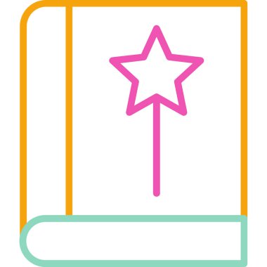 Yıldız simgesinin vektör illüstrasyonu