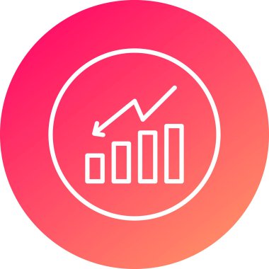 grafik simgesinin vektör illüstrasyonu