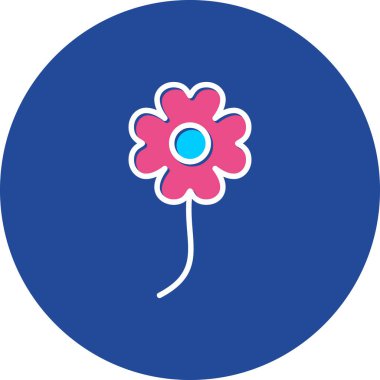 çiçek simgesi vektör illüstrasyonu