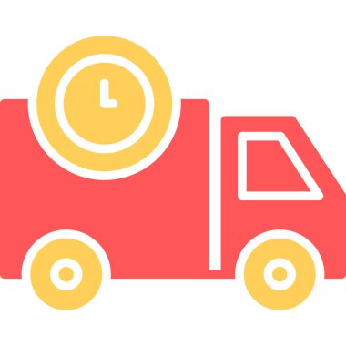 Kamyon. Web simgesi basit illüstrasyon