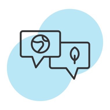 Beyaz arkaplanda izole edilmiş sohbet simgesi vektörü, konuşma baloncukları işareti,