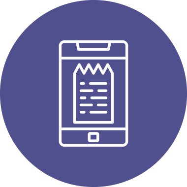 akıllı telefon simgesi vektör illüstrasyonu