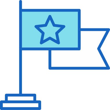 bayrak ikonu vektör illüstrasyonu
