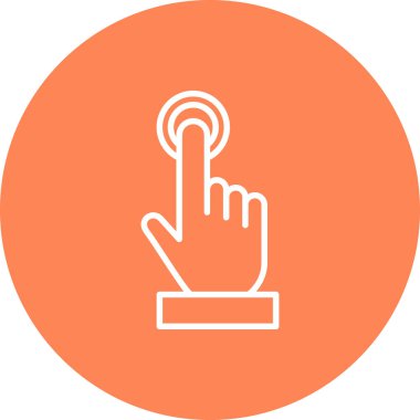 Dokunma simgesinin vektör illüstrasyonu