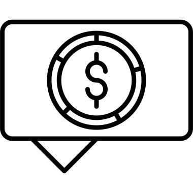 Dolar simgesi, vektör illüstrasyonu