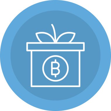 bitcoin. Web simgesi basit illüstrasyon