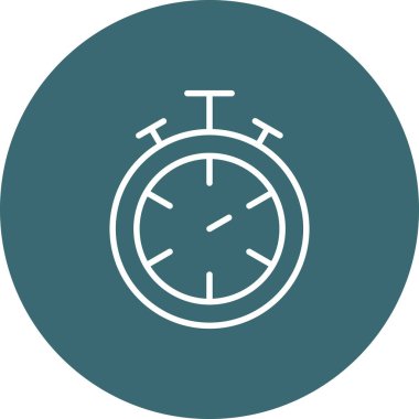 Saat simgesinin vektör illüstrasyonu