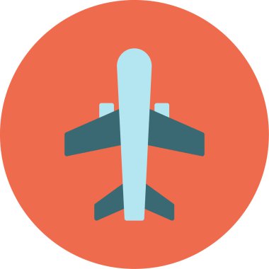 Uçak. Web simgesi basit illüstrasyon