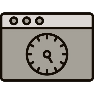 Alarm saati simgesi, vektör illüstrasyonu