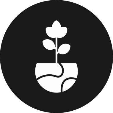 çiçek simgesi vektör illüstrasyonu