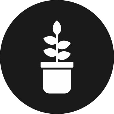 Çiçek. Web simgesi basit illüstrasyon