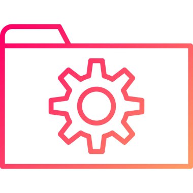 Ayarlar web simgesi basit illüstrasyon