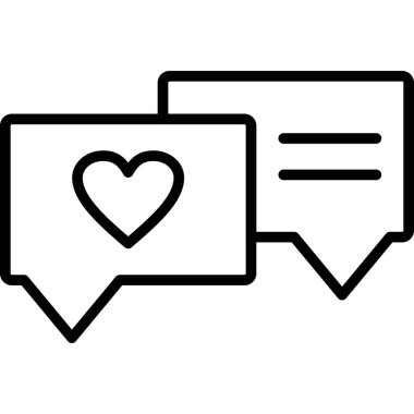 Sohbet balonu simgesi. Sohbet balonu sohbet mesajı ve sohbet simgesi. Konuşma sembolü. vektör illüstrasyonu