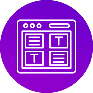 seo modern simgesinin vektör illüstrasyonu